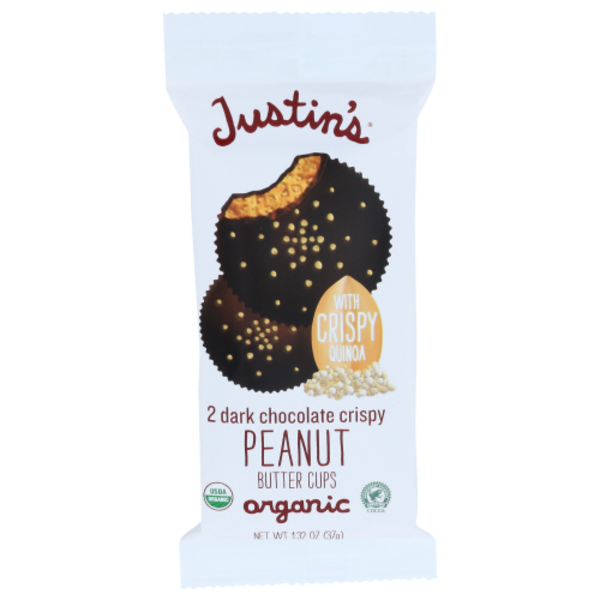 Justin's Organic Dark Chocolate Crispy Peanut Butter Cups Same-Day