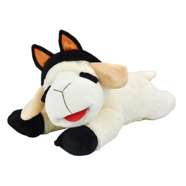 Multipet International Lamb Chop Black Cat Plush Dog Toy