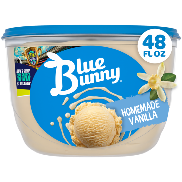 Blue Bunny Premium Homemade Vanilla Frozen Dessert, 48 fl oz Same