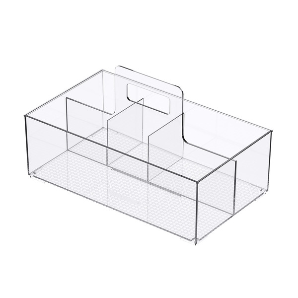 Everything Organizer Clear Wide Caddy, 12 x 7 in