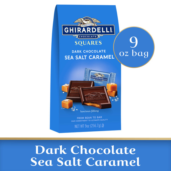 Ghirardelli Dark Chocolate Sea Salt Caramel Squares