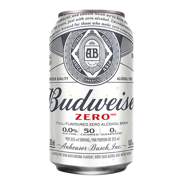 Budweiser Zero Non-Alcoholic Beer Cans