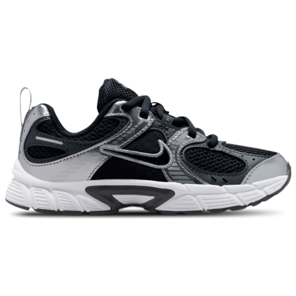Nike Boys' Preschool V5 RNR Lace Shoe, Size 11 - Black/Metallic Silver/White