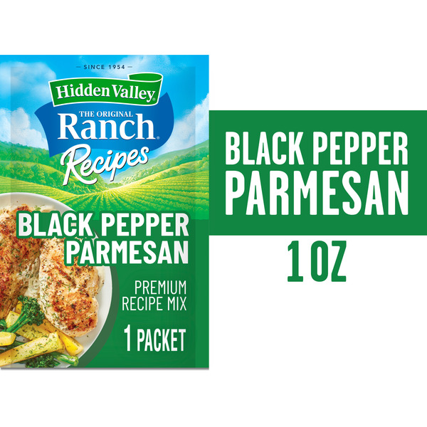 Hidden Valley Ranch Recipes Black Pepper Parmesan Premium Recipe Mix Same-Day Delivery or Pickup | Neiman's Family Market Hidden Valley Ranch Recipes Black Pepper Parmesan Premium Recipe Mix Same-Day Delivery or Pickup | Neiman's Family Market