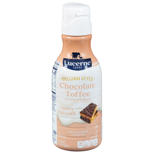 Lucerne Coffee Creamer, Chocolate Toffee, Belgian Style