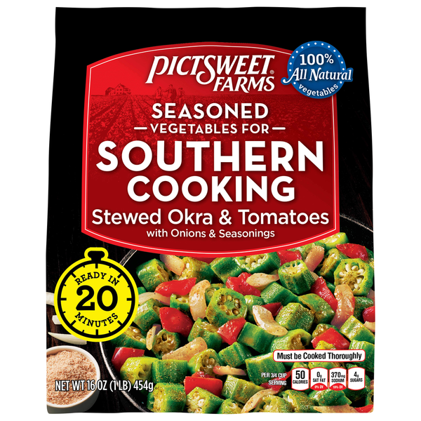Pictsweet Farms Stewed Okra and Tomatoes Same-Day Delivery or