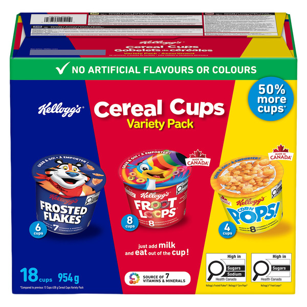 Kellogg's Cereal Cups Variety Pack