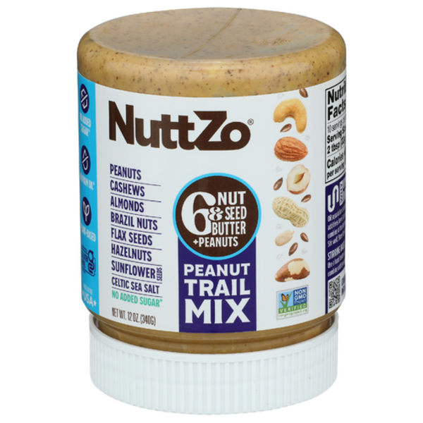 NuttZo Peanut Trail Mix, 6 nut and seed butter plus peanuts Same
