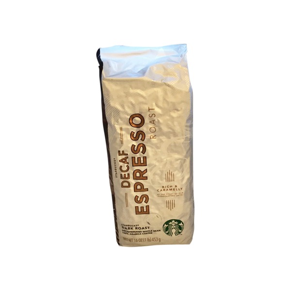 Starbucks Coffee 100 Arabica Decaffeinated Whole Bean Dark Roast