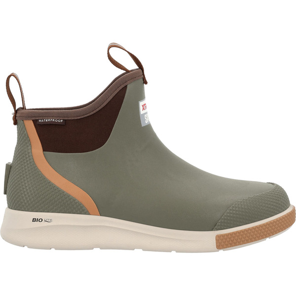 XTRATUF Men's Ankle Deck Boots, Size 10 - Olive