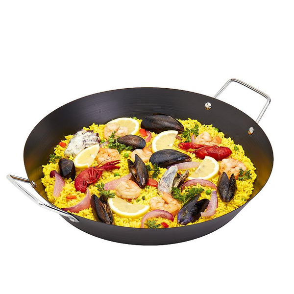 Infuse Spirits 15-in. Paella Pan, Black, 15".