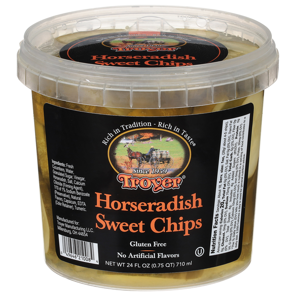 Troyer Pickles, Horseradish Sweet Chips Same-Day Delivery | Gordon