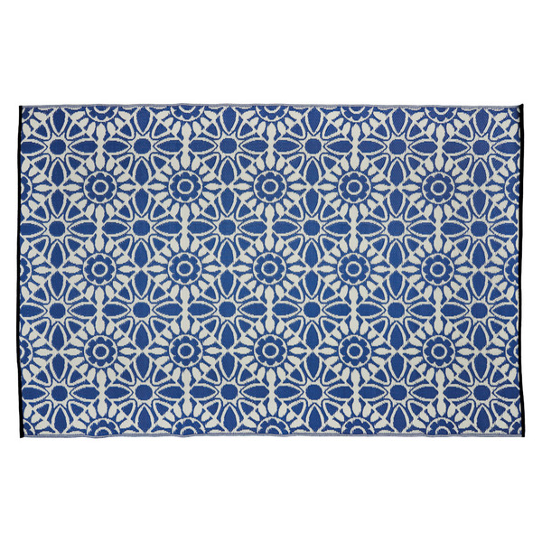 KIRKTON HOUSE 6' X 9' Reversible Area Rug, Blue Tiles Same-Day