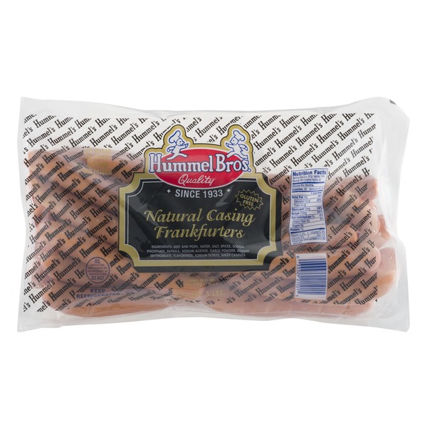 Hummel Bros Natural Casing Frankfurters 35 CT (5 lb) from Costco