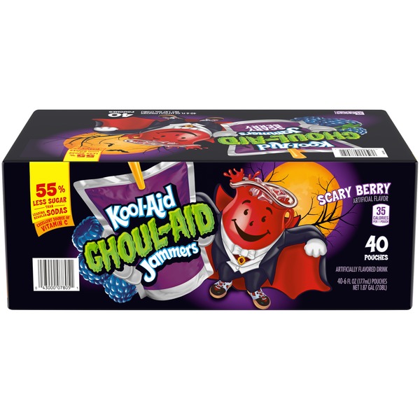 KoolAid Jammers GhoulAid Scary Berry Flavored Drink (6 fl oz) from