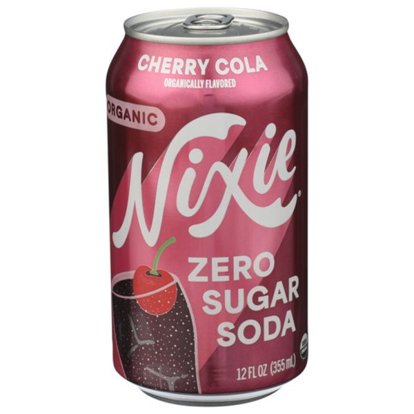 Nixie Sparkling Water Organic Cherry Cola Zero Sugar Soda
