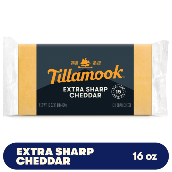 Tillamook Extra Sharp Cheddar Cheese Block, 16oz