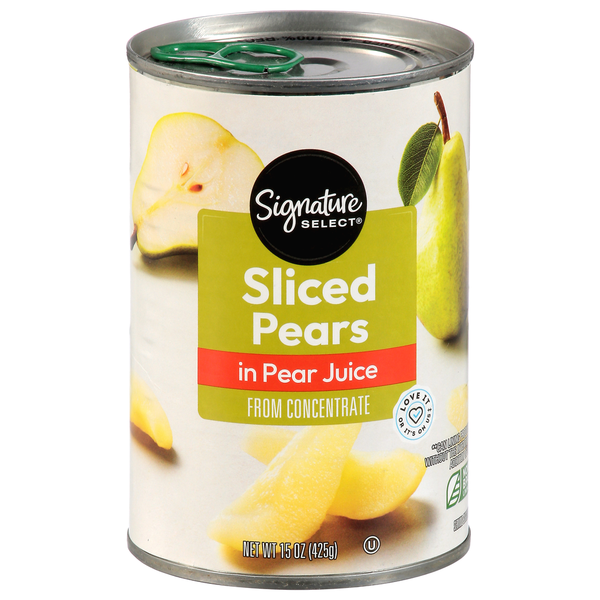 Signature SELECT Pear Slices, in 100% Juice