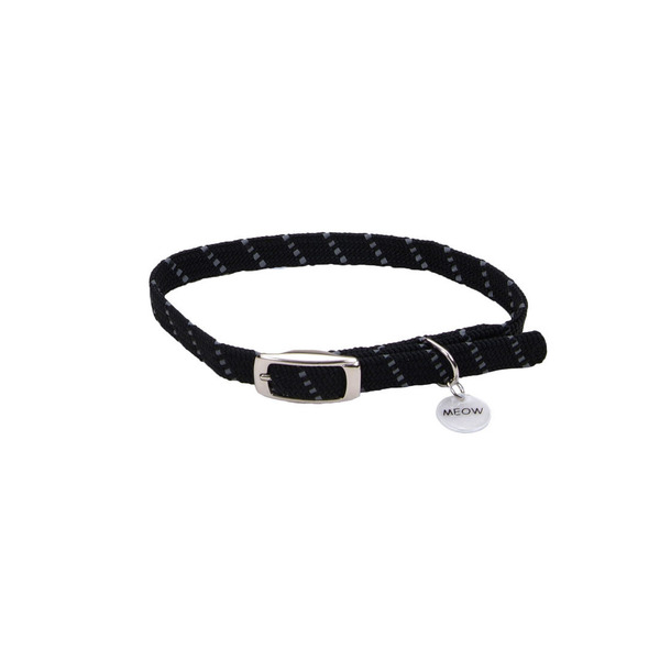 Coastal Pet Black Elasta Cat Reflective Safety Stretch Collar