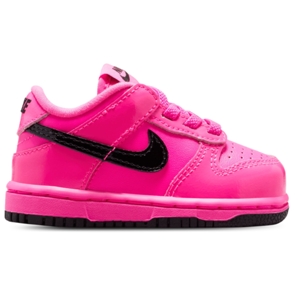 Nike Kids' Toddler Dunk Low SE Casual Shoes, Size 5 - Pink Blast/Pink Blast/Black