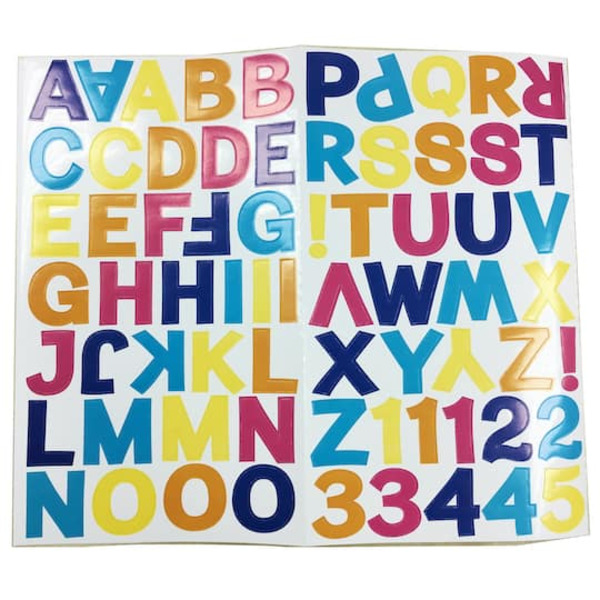 Recollections Multicolored Block Alphabet Stickers