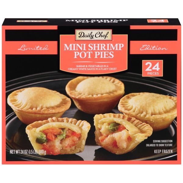 Daily Chef Mini Shrimp Pot Pies (24 oz) Instacart