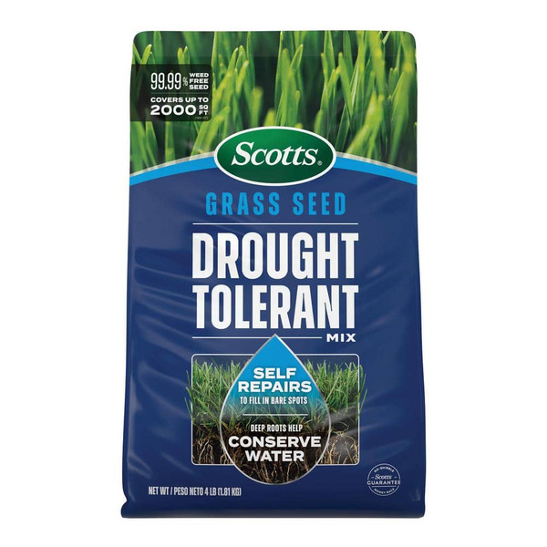 Scotts Grass Seed Drought Tolerant Mix 4 Lb. 2,000 Sq. Ft. Kentucky Bluegrass And Tall Fescue Grass Seed Mix