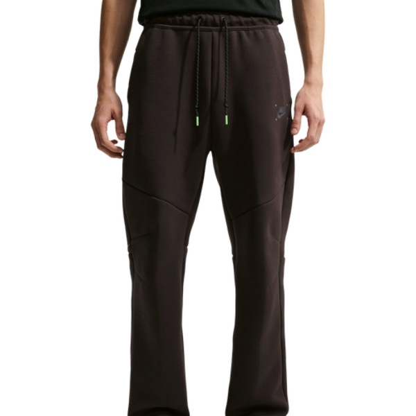 Nike Men's Tech Fleece Open Hem Pants, S - Brown/Black