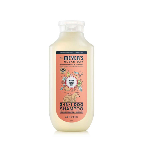 Mrs. Meyer's Clean Day 3-in-1 White Peach Scent Dog Shampoo