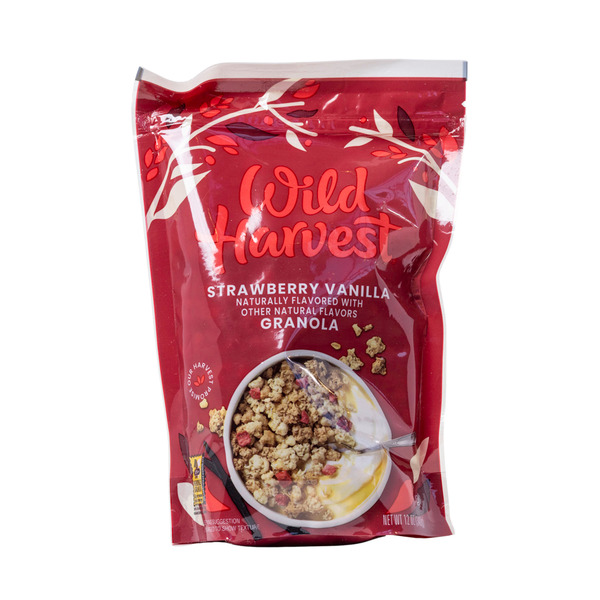 Wild Harvest Strawberry Vanilla Granola - 12 oz Same-Day Delivery