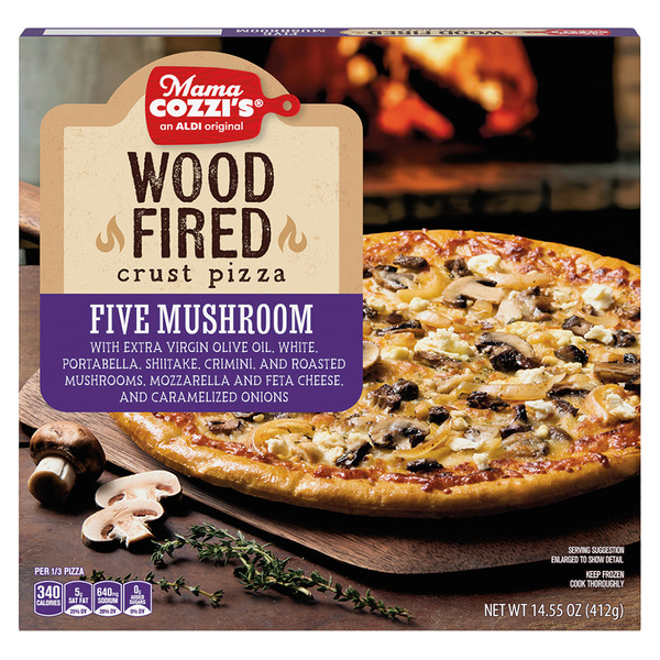 ALDI Mama Cozzi's Pizza Kitchen Wood Fired Pizza, Mushroom Same