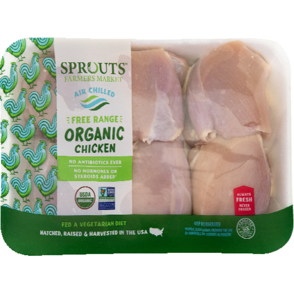 Sprouts Organic Fresh Boneless Skinless Chicken Thigh