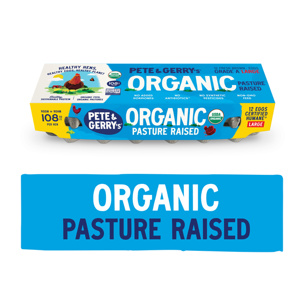 Pete & Gerry's Organic Pasture Raised Eggs, Large Same-Day
