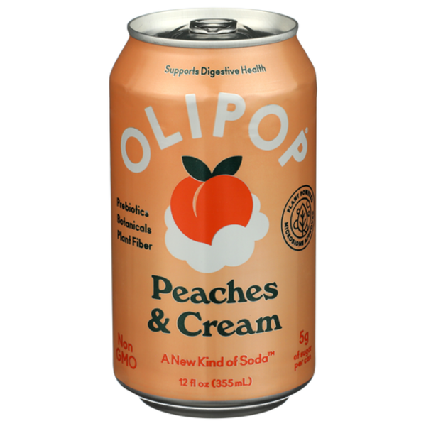 Olipop Peaches & Cream Sparkling Tonic