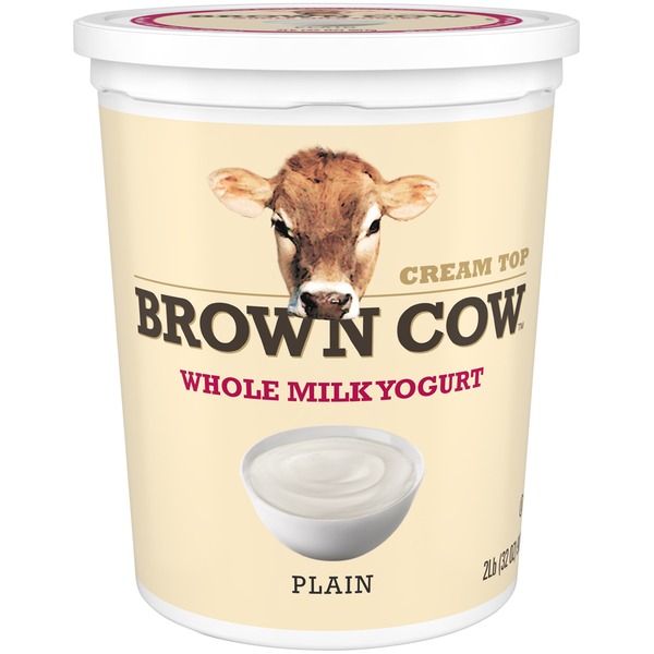 Brown Cow Cream Top Plain Whole Milk Yogurt from HEB Instacart