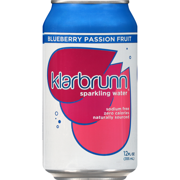 Klarbrunn Sparkling Water, Blueberry Passion Fruit (12 oz) Instacart
