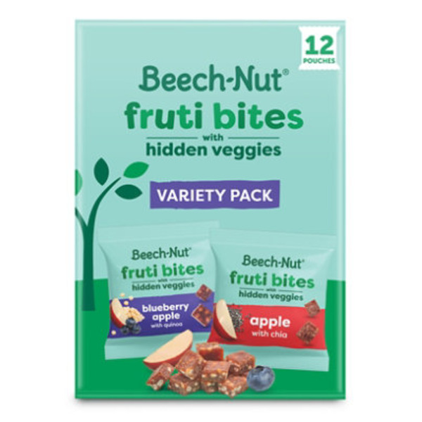 Beech-Nut Fruti Bites Toddler Snack with Hidden Veggies, Fruit Snack Variety Pack