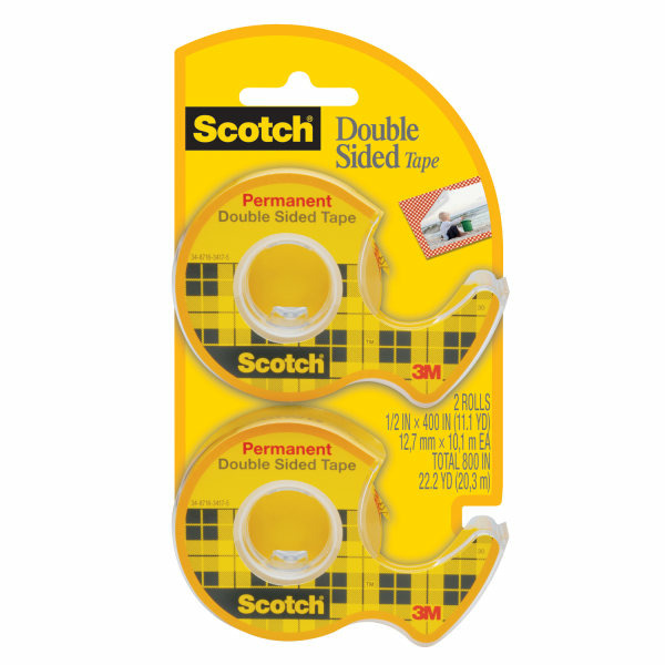Scotch Tape, Double-Sided, Permanent