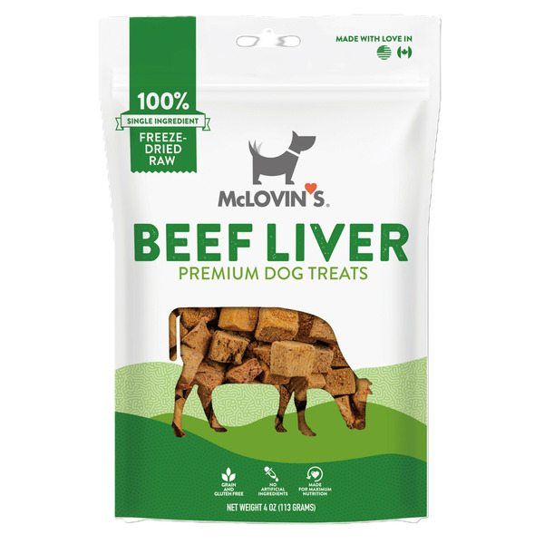 McLovin's Pet Freeze-Dried, Raw Beef Liver Dog Treats