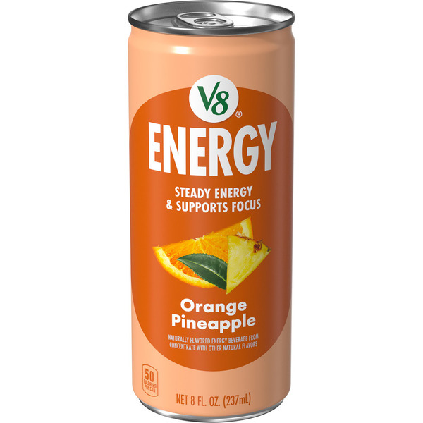 V8 Energy Orange Pineapple Energy Drink Same-Day Delivery | Family
