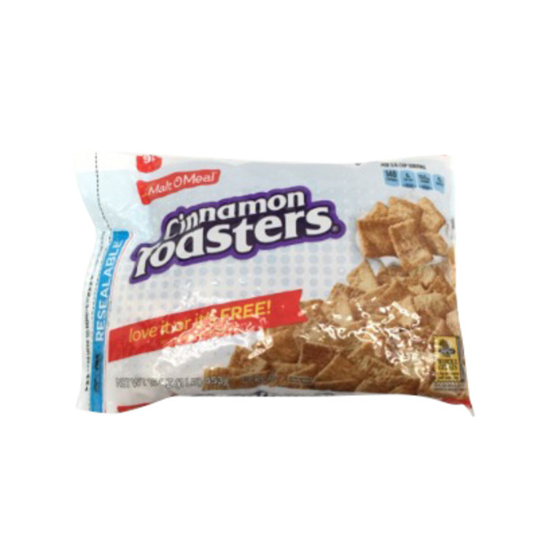 Malt-O-Meal Cinnamon Toasters Breakfast Cereal, Cinnamon Cereal Squares, Family Cereal Bag