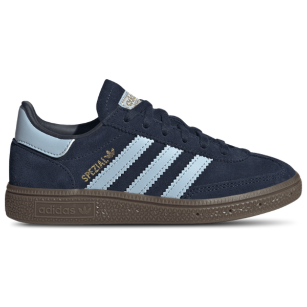 adidas Kids' Preschool Handball Spezial Shoes, Size 1, Medium/B - Collegiate Navy/Clear Sky/Gum