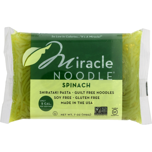 Miracle Noodle Zero Net Carb, Gluten Free Shirataki Pasta, Spinach