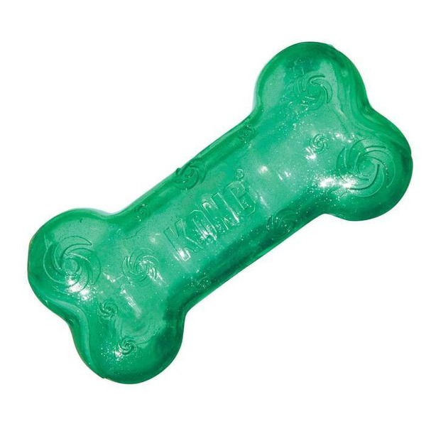 Kong Large Squeezz Crackle Bone Dog Toy