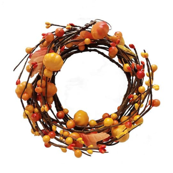 Ashland Orange Pumpkins & Leaves Coiled Garland