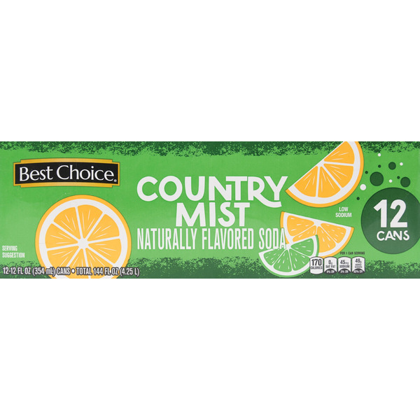 Best Choice Country Mist Soda 12/12oz Same-Day Delivery or Pickup