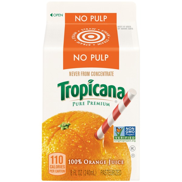 Tropicana Orange Juice Nutrition Facts No Pulp Blog Dandk