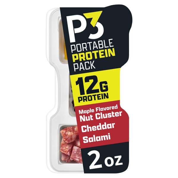 P3 Portable Protein Pack Hard Salami, Cheddar Cheese & Maple