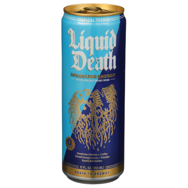 Liquid Death Tropical Terror Sparkling Energy Drink