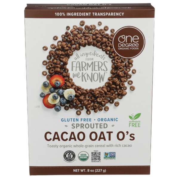 One Degree Organic Cacao Oat O's Sprouted Cereal